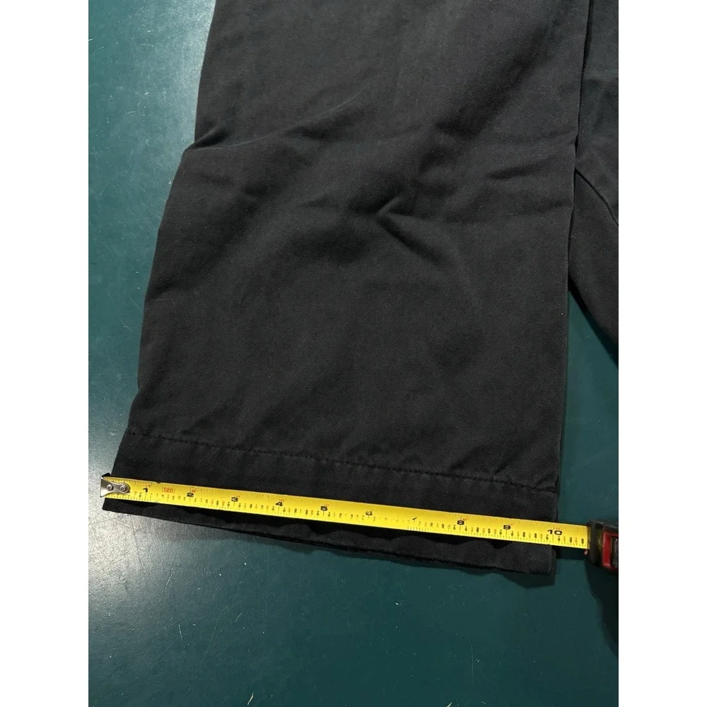 Vtg Nautica Marine Drill Pants 34x32 Black Baggy Relaxed Fit Military NMD MF300A